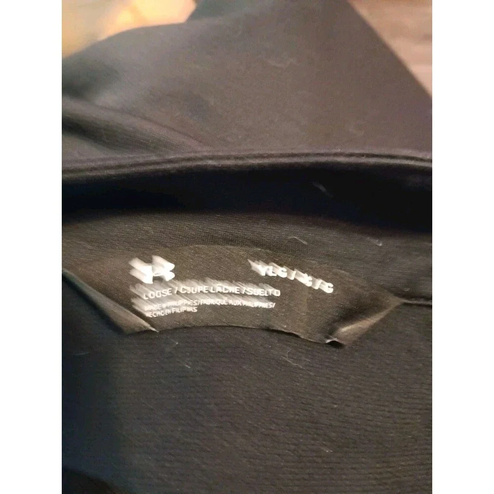 Under Armour Black Full Zip Youth Boys Large Jacket